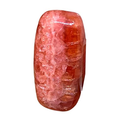 Rhodochrosite naturelle cabochon rectangulaire 28x14x7mm pour création de bijoux de litothérapie DIY
