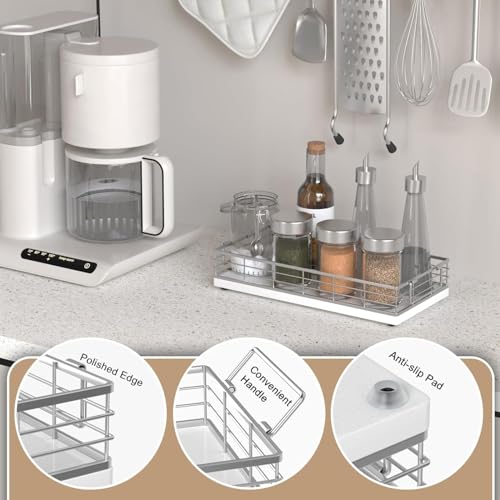 Toilet Paper Basket 2 Pack, 13 Inch Toilet Tank Basket with Handles, White by JNFUZ - Used condition - Image 4