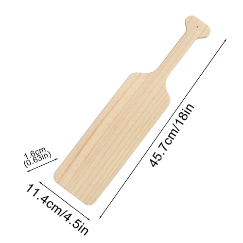 Paleta griega de madera sin acabar para manualidades y proyectos de fraternidad 7