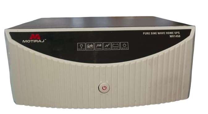 Image of MOTIRAJ Inverter MR 1450 /12V Pure Sine Wave Home UPS (36 Months Warrenty) Fast Battery Charging Process use Home & Office, Shops & Reliable Power Backup | Minimum Maintenance & Single Battery Uses