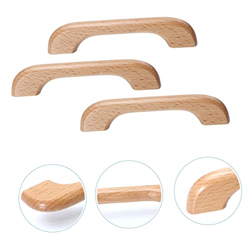 Tirador de cajón de madera natural de 96mm para renovar escritorios y habitaciones modernas 4