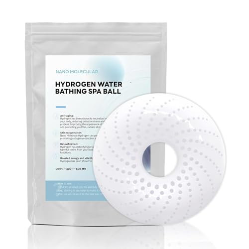 Unosuich Hydrogen Bath Bomb for Muscle Relief & Skin Care - Hydrogen Water Bathing SPA Soak Tablets with Antioxidant,Molecular H2 Balls for Relaxation,Resuable 10 Times