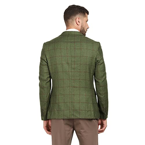 Image of Blackberrys Men Navy Checks Blazers