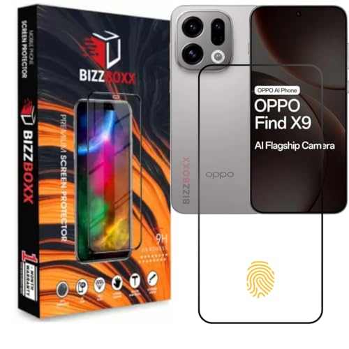 Image of Tempered Glass Screen Protector Guard Compatible with OPPO Find X9 - HD Clarity, Ultrasonic Fingerprint Working Screen Guard (Find X9-6.59 inch) With Installation Kit - Pack of 1