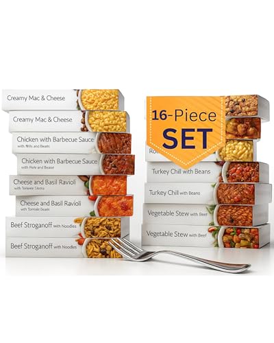 HMR Entrees Meals 16-Pack Variety | Low Calorie Premade Microwave