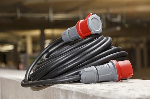 Brennenstuhl Professional CEE Verlängerungskabel IP44 (30m Kabel, H07RN-F 5G1,5, 5-polig mit CEE Stecker und Kupplung, für den Außenbereich IP44, Made in Germany) schwarz
