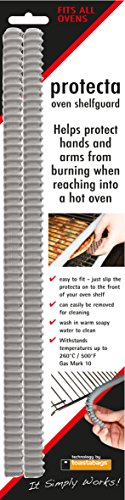 Europart SG-14 Universal Premium Protecta Oven Shelf Guard-Pack of 2, Unknown, Grey