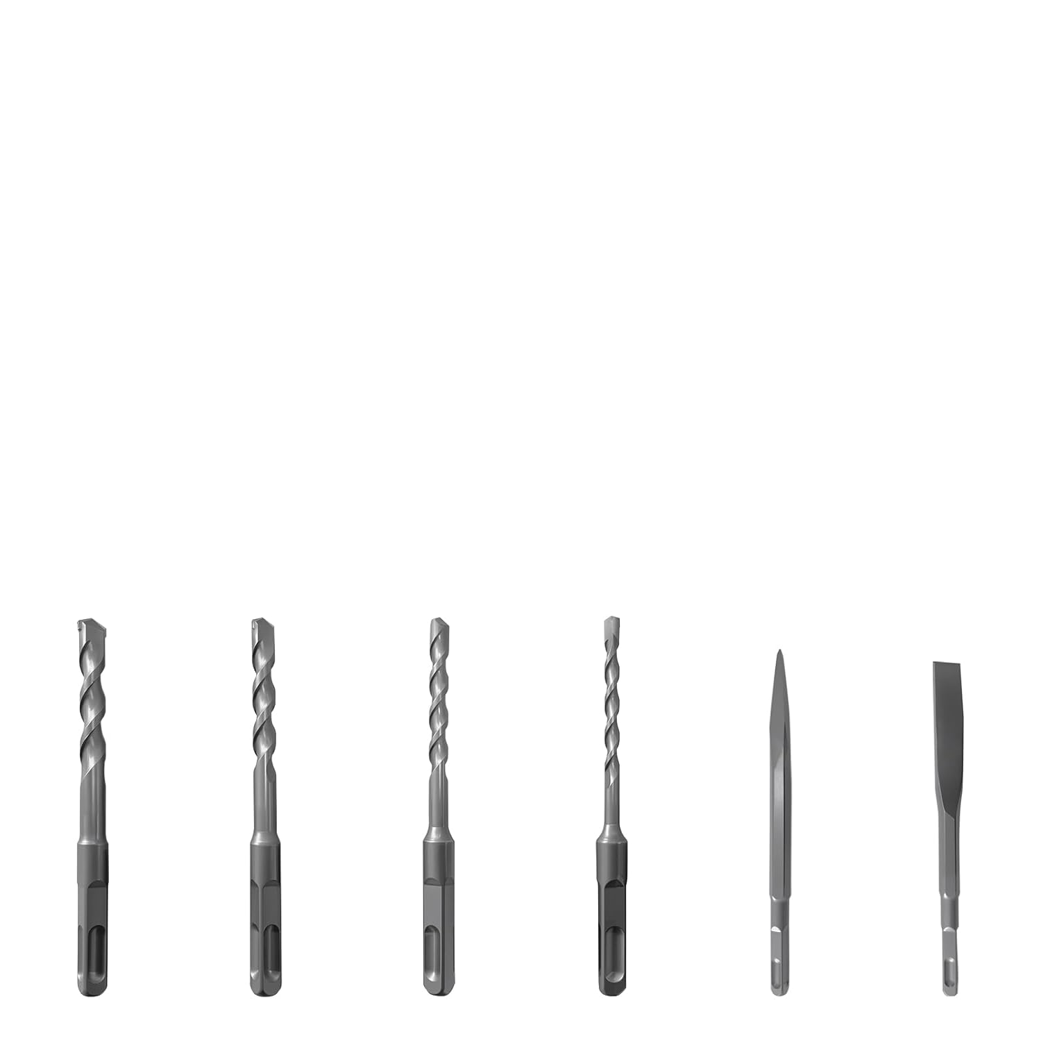 Suitable for Electric Hammer Accessories, Including 6/8/10/12 Four-Resistance Drill bits, Wall Flat chisels, Pointed chisels