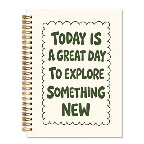 Journal à spirales A5 Today Is a Great Day carnet de notes inspirant de bureau pour femmes