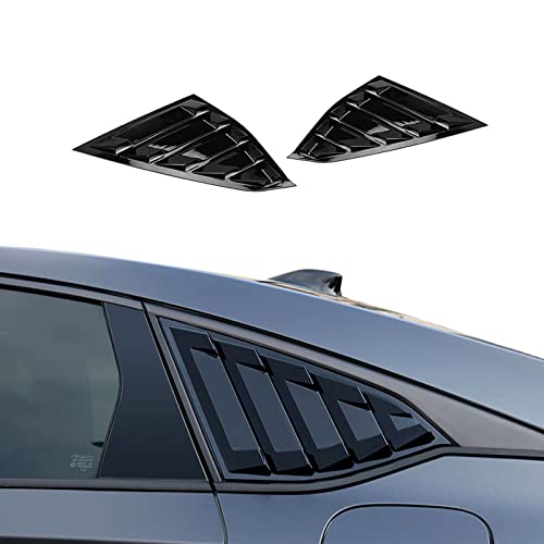 Ramecar For Accord Glossy Black Window Scoops Louvers For Honda Accord Sedan 2018 2019 2020 2021, 2Pcs #TOP1