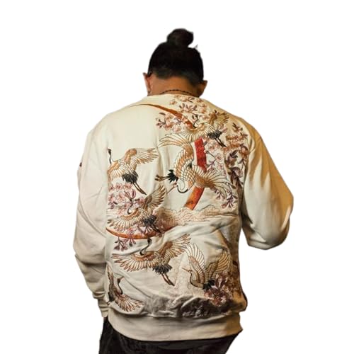 Pull style chinois sakura pour homme WOLONG idéal pour le quotidien