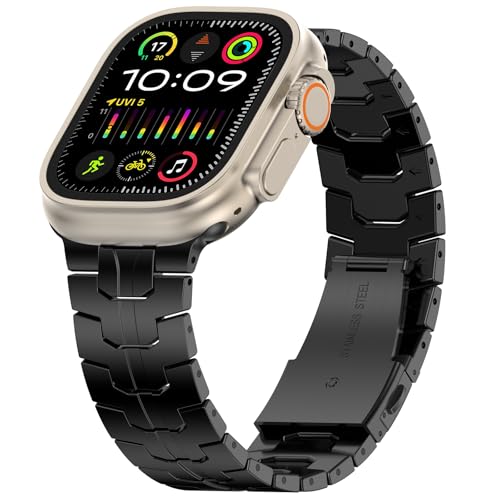 Image of MioHHR Stainless Steel Bands for Apple Watch 49 /46 /45 /44 /42mm(Series 3 /2 /1)
