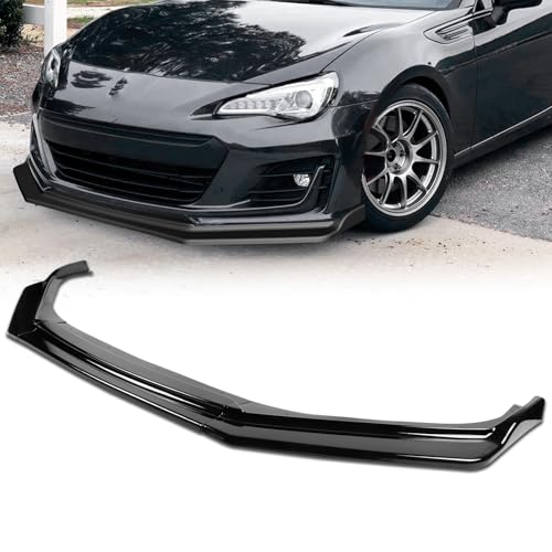 Pspeed Front Bumper Lip fit for Subaru BRZ Coupe Base/Limited/Sport-tech 2017-2020,for BRZ Coupe Premium 2017-2019, for Subaru BRZ Coupe Sport-tech RS 2018-2020 Front Lip Gloss Black