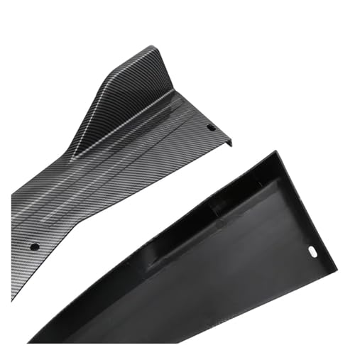 Faldón lateral protector con difusor de labio trasero estilo carbono 3