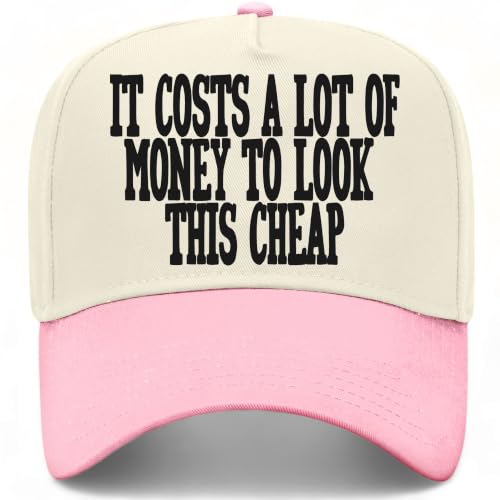 It Costs A Lot of Money to Look This Cheap Hat in Pink/Natural