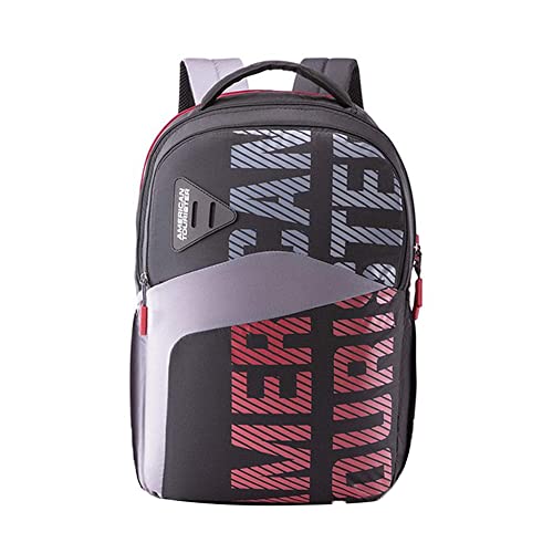 Image of American Tourister Sest+ Polyester 2 Compartment Unisex Backpack (Black,Frsz) (Free Size)