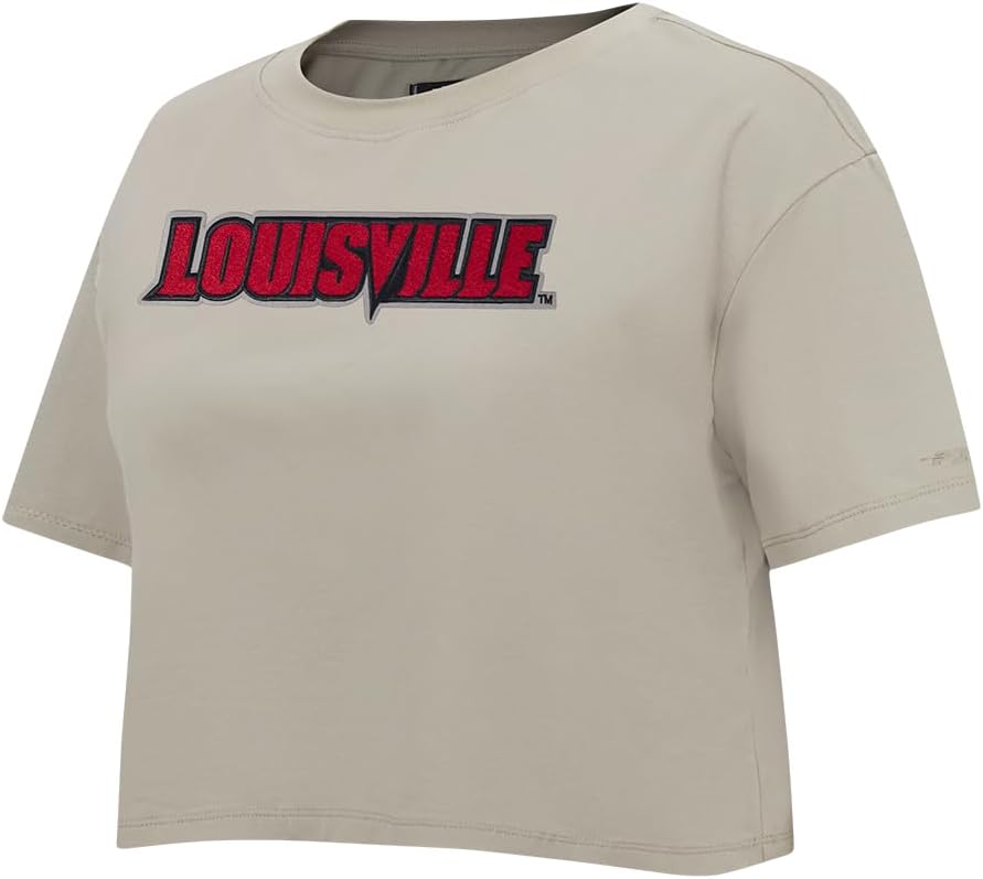 Pro Standard NCAA Womens Womens College Neutral Cotton Short Sleeve Boxy Tee