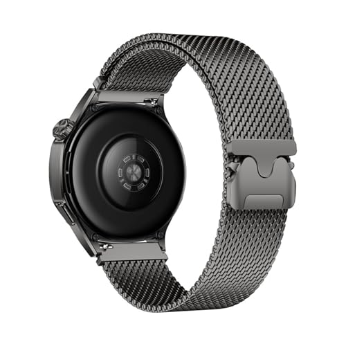 [PLYYQZM] Hua wei �ɍ��� Watch GT5 46mm 41mm�p�~���l�[�[���[�v�u���X���b�g�AGT5Pro GT4 GT3 GT2 �X�e�����X�X�`�[���o���h�p���^���E�H�b�`�o���h�ɓK��(Titanium Gray,18mm)