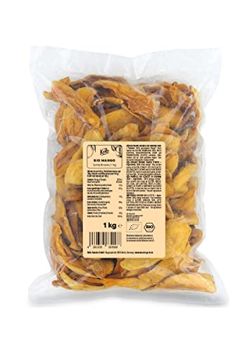 KoRo - Mango essiccato bio 1 kg - disidratato senza zucchero, biologico, frutta a fettine, senza conservanti e additivi, vegan e senza glutine