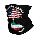 sciarpa a tubo american grown with kuwaiti roots kuwait flag ghetta da collo multiuso passamontagna per snowboard, escursionismo, equitazione