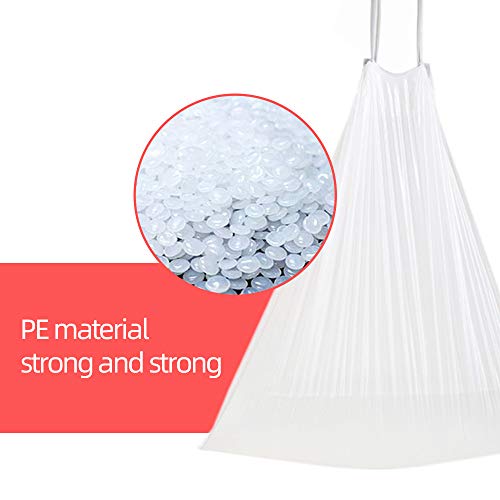 Drawstring Trash Bags, Bunahome 20L Degradable Bin Bags Wastebasket Bag,Strong Garbage Bags for Kitchen Bath Bedroom Car Trash Can, Office Waste Bin Liners Unscented(45 * 50cm) - Image 3