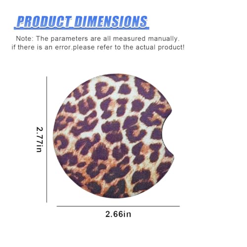 2PCS Portavasos para Auto con Diseño de Leopardo miniatura 2