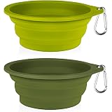 COOYOO Collapsible Dog Bowls 700ML,2 Pack Portable Collapsible Dog Water Bowls for Cats Dogs,Pet Fol