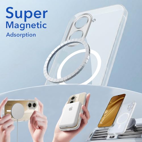 Image of Jkobi Lifetime Anti-Yellow MagSafe Compatible Clear Back Cover Case for Poco C71 (Sleek Hard Crystal | Shockproof and Camera Protection)