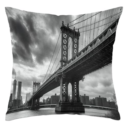 Bridge Vintage East River Pillow Covers