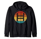 Hedera Crypto Vintage Retro Sunset Design 60's 70s Sweat à Capuche