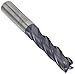 YG-1 EM207 Carbide Square Nose End Mill, Long Reach, TIALN Multilayer Finish, 30 Deg Helix, 4 Flutes, 3" Overall Length, 0.25" Cutting Diameter, 0.25" Shank Diameter