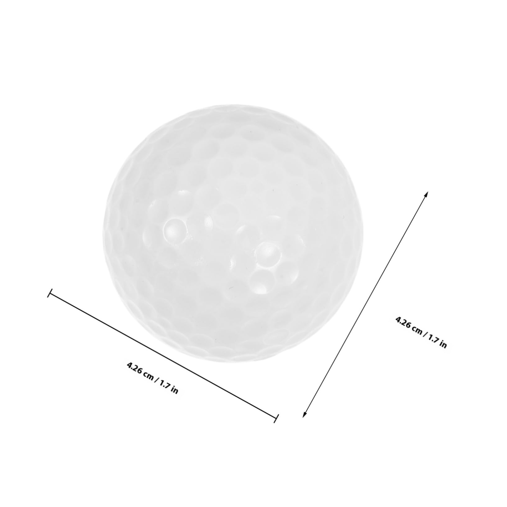 10 Piezas Bolas de Golf de Práctica Interiores de Entrenamiento Ligeras y Duraderas Accesorio para Putting y Control Color para Fácil Visibilidad