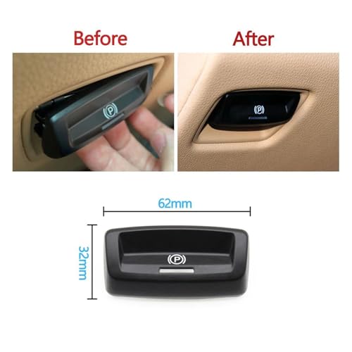 Interruptor control freno Panamera 970 botón negro para reparar testigo de error en cuadro 4