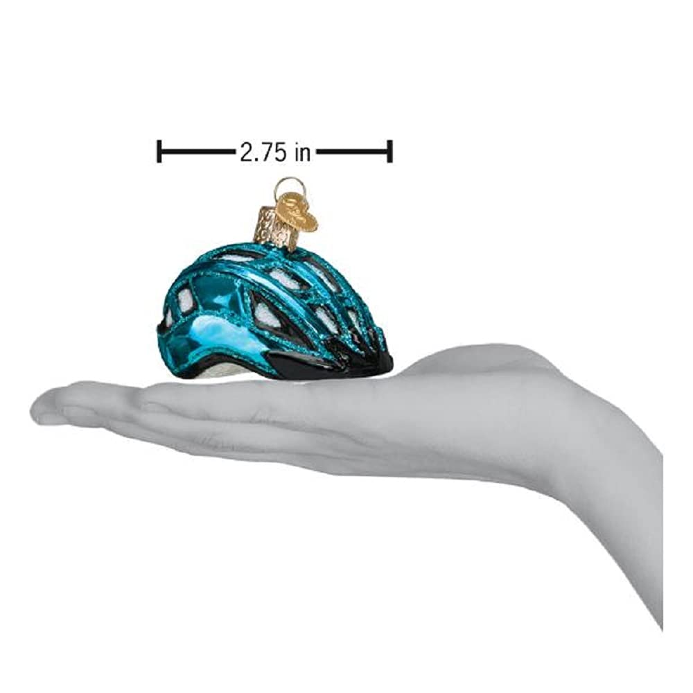 Old World Christmas 61017 Glass Blown Tennessee Helmet Ornament