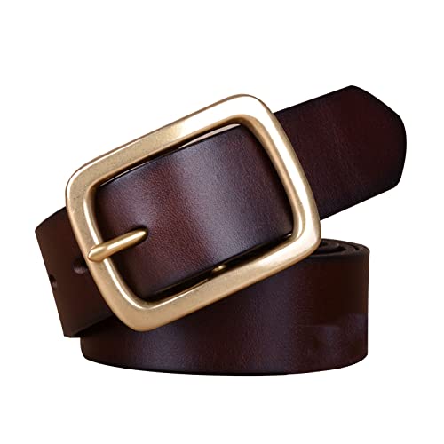 Genuine Leather Belt,Men's Formal Belt Copper Buckle Classic And Fashion Versatile Business Belt