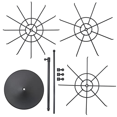 Apl Display E301BL Heavy Duty Adjustable Three Tier Counter Top Spinner Display Stand thumb #5