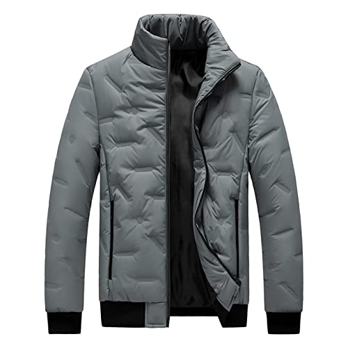 Veste homme chaude à col montant et poche ample pour l'hiver