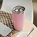 DOMICARE 20oz Stainless Steel Tumbler Bulk with Lid, Double Wall Vacuum Insulated Travel Mug, Powder Coated Coffee Cup,Pink, 12 Pack