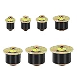 Siptenk Freeze Rubber Expansion Plug, 7 Sizes 3/4" 7/8" 1" 1-1/8" 1-1/4" 1-3/8" 1-1/2" Automotive Rubber Expandable Freeze Plugs for Engine
