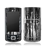 Samsung S7350 Ultra Slide Autocollant Protection Film Design Sticker Skin Bois Sol en Bois Noir Blanc Look Planches