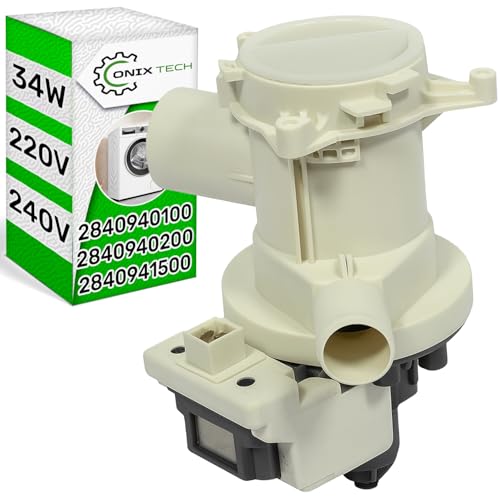 Ablaufpumpe für Waschmaschine 34W 220/240V mit dem Originalcode 2840940100 2840940200 2840941500 für Beko für Indesit - Garantie 5 Jahre - ONIX TECH