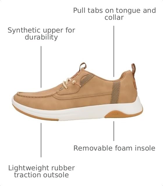 Image of HEYDUDE Men's Wally Drift Classic | Slip On Shoes for Men | Lightweight Loafers | Easy On System | Cushioned Insole