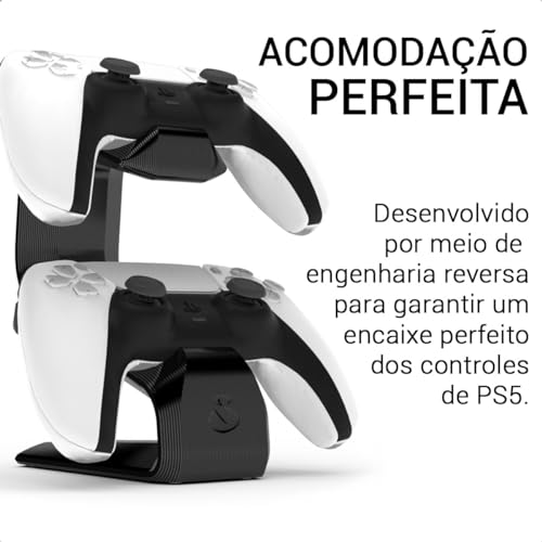 Suporte para 2 Controles de PlayStation 5 PS5, Apoio de Mesa Gamer, Modelo VN