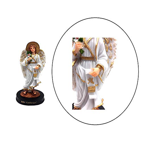 Anjo Da Guarda São Gabriel Imagem 21cm Resina Escultura Arcanjo