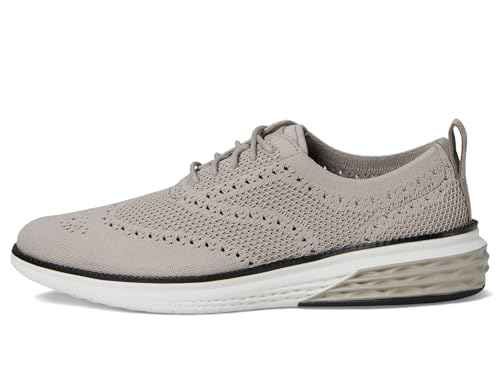 Cole Haan Men's Grand Hurrion Stitchlite Wingtip Oxfords, Dove/Paloma/Optic White, 9-M US