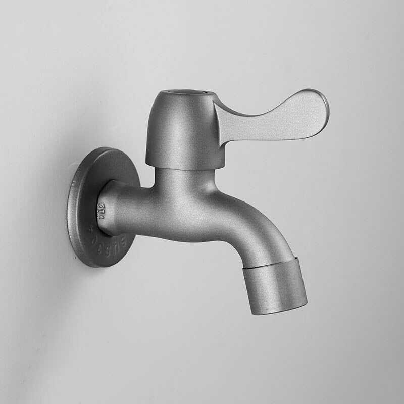 Robinet de lavabo de salle de bains noir au design minimaliste épuré