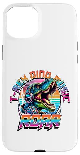 Roaring T Rex Music Headphones Pop Illustration �X�}�z�P�[�X iPhone 15 Plus �p