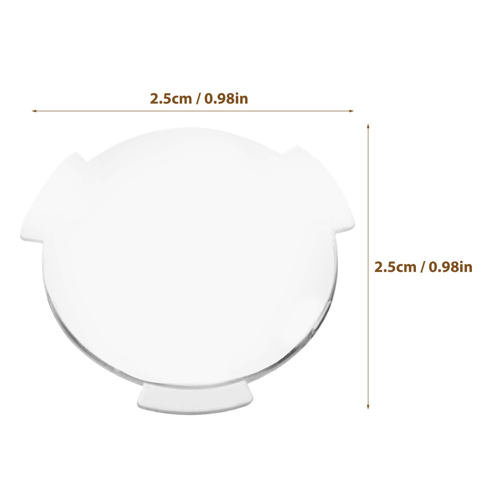 Lurrose Lentes De Realidad Virtual 3D Biconvexas 0.98X0.98X0.07In Juego De 20 Lentes De Repusto para Gafas VR Accesorios Compatibles con Cascos para Experiencias Inmersivas En Hogar Y Grupo
