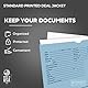 Printed Vehicle Deal Envelopes 9x12 Deal Jackets (100 shrink wrapped) (Blue) by Donkey Auto Products