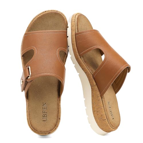 Image of UBFEN Womens Platform Sandals with Orthopedic Arch Support